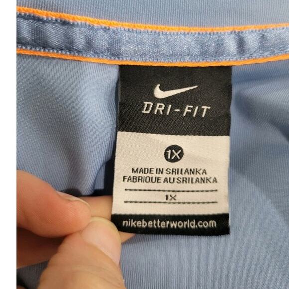 Nike Dri-Fit Full Zip Jacket Women's 1X Blue‎ Long Sleeve Pockets Lightweight - Picture 13 of 13